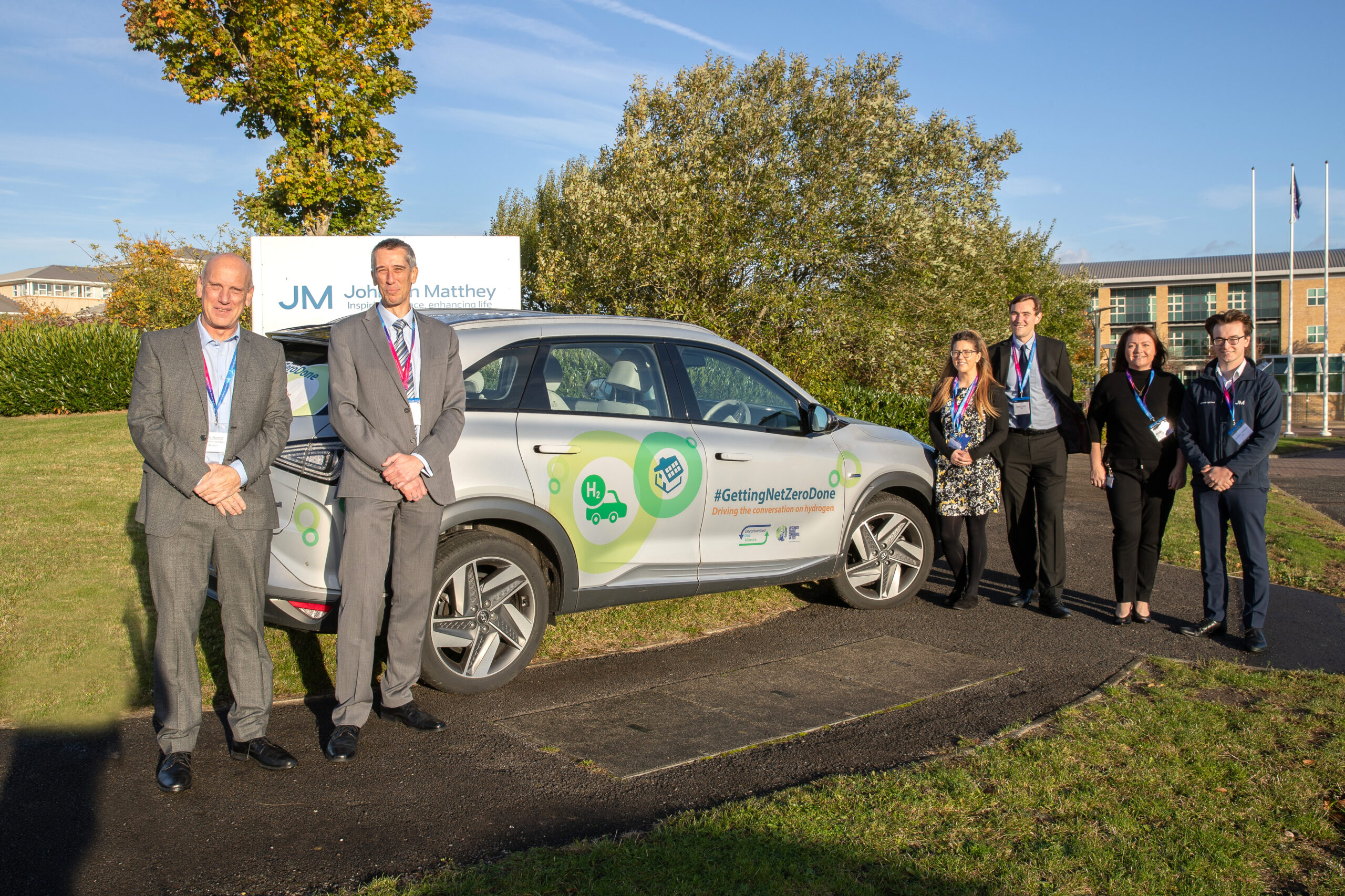 COP26 hydrogen tour visits Johnson Matthey in Stockton to learn how the North East is driving hydrogen cover image